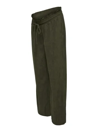MAMALICIOUS - MLJACIA STRAIGHT WO CORD PANT Grün - Gr. - L