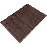 casa pura Teppich Oak, Erhältlich in 7 Größen, Badematte, rutschfest & pflegeleicht, rechteckig, Bambus