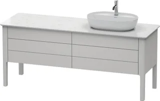 Duravit Luv Konsolenwaschtischunterbau bodenstehend Nordic Weiß Seidenmatt 1733x570x743 mm - LU9568R LU9568R3939