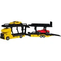 Happy People Spielzeug-Transporter ADAC Die Cast Transporter, inkluisve 2 Farhzeuge
