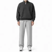 S&S Jogginghose Herren Sweathose aus Baumwolle Sommer (Packung, 1-tlg., Herren Jogginghosen) moderne Sweathose Trainingshose gerader Beinabschluss - Reißverschluss