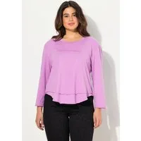 Ulla Popken Longsleeve Shirt Lagenoptik Rundhals Langarm