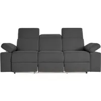 Home affaire 3-Sitzer Kilado, mit 2x Relaxfunktion, verstellbarer Armlehne, Kopfteilverstellung