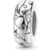 Gnoce Bead Gnoce Charm Stopper Ornament FVC182 Silber