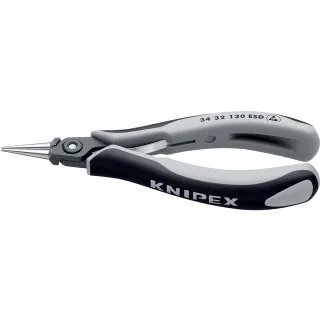 KNIPEX Präzisions-Elektronikzange ESD, rund - 3432130ESD