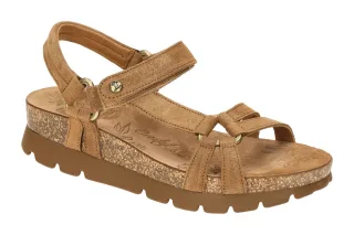 Panama Jack Damen Sandalette Sally B8 in Braun - cuero / bark, Echtleder, Kle...
