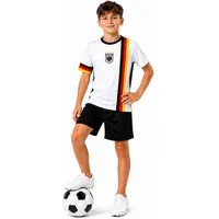 Fashion Boy Fußballtrikot Fussball Fan Set Deutschland Germany Trikot + Shorts, JS112 (Set, T-Shirt + Shorts)