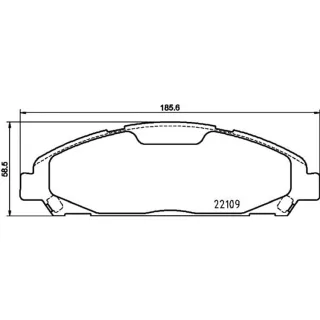 Hella Bremsbel?ge vorne Ford Mustang 8DB355032-991
