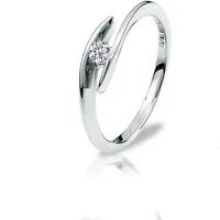 Adam & Eve Verlobungsring Brillantring 375/- Gelbgold 0,08 ct. (Diamantring AE08 mit Ringbox), inklusive Echtheitszertifikat - Gravur möglich