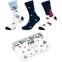 Fun Socks Sneakersocken motifs (3-Paar) mit elastischem Bund