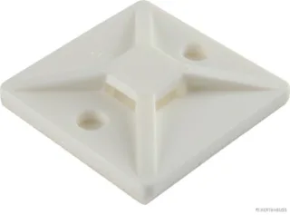 HERTH&BUSS Befestigungssockel, Kabelbinder, mit Klebefolie, 28 x 28 mm - 50265714