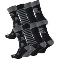 Cotton Prime® Socken mit Totenkopf-Design (8-Paar)