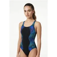 Speedo Badeanzug ENG PRINT MEDALIST für Training und aktives Schwimmen, mit Vier-Wege-Stretch