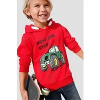 KIDSWORLD Kapuzensweatshirt BEST JOB EVER! Kapuzensweatshirt mit Traktor-Print