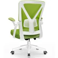 Adormii Bürostuhl Bürostuhl mit klappbaren Armlehnen,Ergonomischer Bürostuhl (Drehstuhl 360° mit Höhenverstellbarer Lendenwirbelstütze,Verstellbarer gepolsterten Armlehnen,Wippfunktion bis 125°,geräuscharmen Rollen,Höhenverstellbar), Atmungsaktiver N