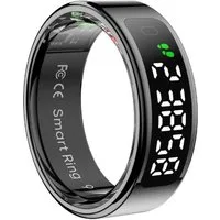 Athlix Fitness-Tracker Smart Ring mit Bildschirm und Touch Fitness Tracker Gesundheitsmanager, Touch-Display, Keine Smartwatch nötig, Wasserdicht
