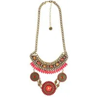 Desigual Collier Teresina, Collier lang Boho-Touch antik vergoldet