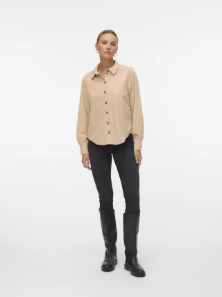 VERO MODA - VMELLY L/S SHIRT WVN GA - Gr. - L