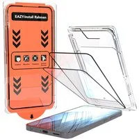 EAZY CASE Displayschutzfolie Displayschutz mit 9H Glas für Samsung Modelle für Samsung Galaxy S25 FE, 2er Set, Samsung Galaxy S25 FE, 2er Set Displayfolie Klar, Hartglas 0,7mm