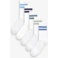 Next Kurzsocken Gerippte Socken mit hohem Baumwollanteil, 5er-Pack (5-Paar)