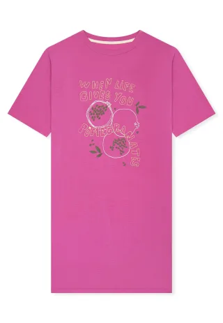 SCHIESSER - Nachthemd kurzarm, 90 cm fuchsia - Gr. - 40