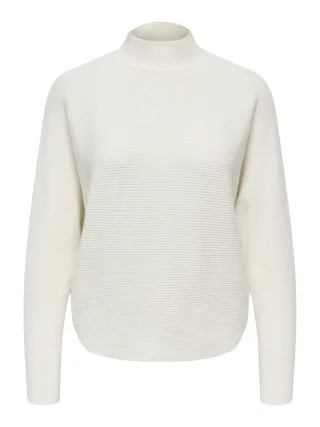 JDY - JDYPRIME LIFE L/S HN BAT. PULL. KNT NOOS Cloud Dancer - Gr. - XS