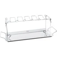 RÖSLE Grillguthalter Hähnchenrack, 25144, Edelstahl, für 12 Hähnchenteile