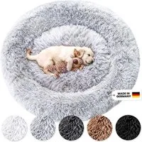 Wahre Tierliebe Tierbett - Flauschiges Hundebett Fluffy Wolke, Deutschlands Original, 100% Polyester, Made in Germany, Verschiedene Größen und Farben, waschbarer Bezug