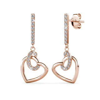 Allure Ohrringe - Roségold und Kristall
