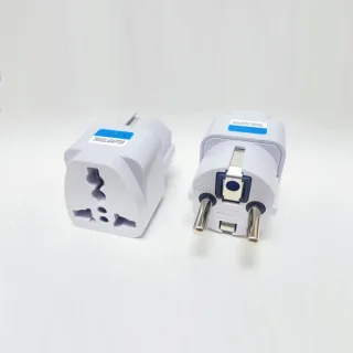 EU Travel Plug Adapter Universal Socket to European Plug Type E/F AC110-250V Voltage Converter Plug for Travel Home Use