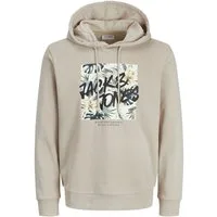Jack & Jones Hoodie JJHawaii Shape Sweat Hood mit großem Print auf der Vorderseite