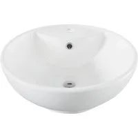 welltime Aufsatzwaschbecken Milano, mit Überlauf, rund, Durchmesser 45 cm