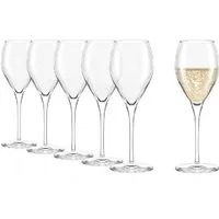 Stölzle Sektglas Stölzle Lausitz Prestige Champagnerkelch 6er Set, Kristallglas