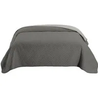 wometo Tagesdecke Wendedecke XXL aus samtweicher Microfaser in 170x210 cm, OEKO-TEX®, wattiert & gesteppt, Bettüberwurf, Sofaüberwurf