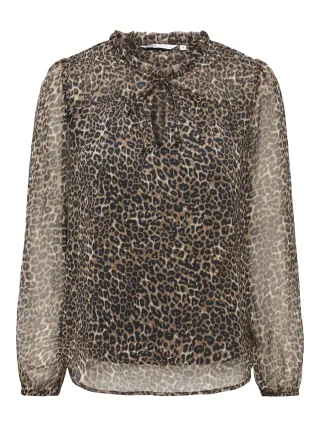 ONLY - ONLDITSY L/S BLOUSE WVN NOOS Silver Mink - Gr. - S