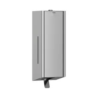 KWC Aquarotter Schaumseifenspender, EXOS, Edelstahl, AP, 120x326x120 mm, Front ESG schwarz, 20300229 2030022946