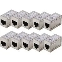 Cat.6 Modulare Kupplung, geschirmt 10 Stück