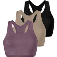 Yenita® Bustier Sports-Collection mit breiten Trägern (3-tlg) mit Racerback