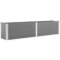 vidaXL Hochbeet Garten-Hochbeet 250 x 50 x 54 cm WPC Grau (1 St)