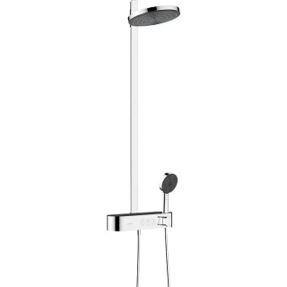 hansgrohe Pulsify S Showerpipe 260 2jet 24241000 EcoSmart mit ShowerTablet Select 400, chrom