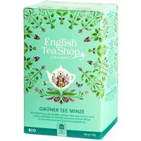 English Tea Shop Tee Grüner Tee Minze, BIO, 20 Teebeutel, Erfrischendes und angenehmes Geschmackserlebnis für Teeliebhaber.