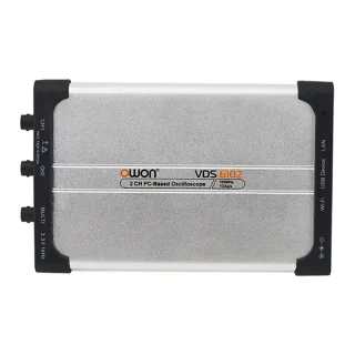 OWON VDS6102 Digital Virtual Oscilloscope 100MHz 2CH 1Gsa/s High Accuracy User-Friendly Interface with USB Type-C Power