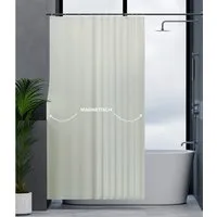 ovimar Duschvorhang Breite 120.00 cm (1-tlg), aus Polyester in Beige zur Zum Aufhängen