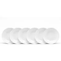 van Well Suppenteller Malmö, Teller 20 cm, 6 Stück, (6 St), Teller Set, Steingut, spülmaschinen-/mikrowellengeeignet