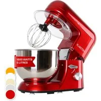 Klarstein Küchenmaschine mit Kochfunktion Bella Küchenmaschine 1800W 2,7 PS 5L Edelstahl 6 Stufen Planeten, 1800 W, 5.2 l Schüssel, Knetmaschine Teigmaschine Teigknetmaschine Rührmaschine Standmixer