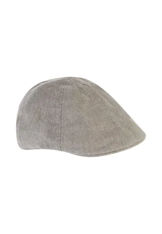 camel active - Flat Cap mit Gummizug stone gray - Gr. - L