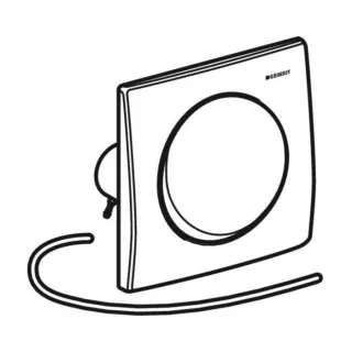 Geberit Mambo Betätigungsplatte 241164001 edelstahl, pneumatisch