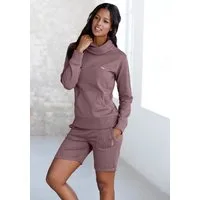 Bench. Loungewear Longsweatshirt mit Stehkragen in Layeroptik und Kängurutasche, Loungewear