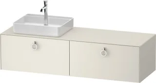 Duravit White Tulip Konsolenwaschtischunterbau wandhängend Nordic Weiß Seidenmatt 1600x550x408 mm -  WT4890L39390010