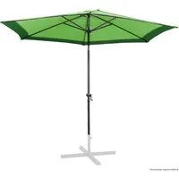 ONDIS24 Marktschirm Sonnenschirm 3 Meter Sonnenschutz mit Kurbel, mit Air-Vent & Knickgelenk